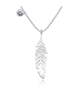 Beautiful Feathers Silver Necklaces SPE-3659